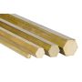 Brass hexagon Ø5mm-40mm 6 kant 2.0401 CuZn33Pb3 Ms58 full material Evek GmbH - 1