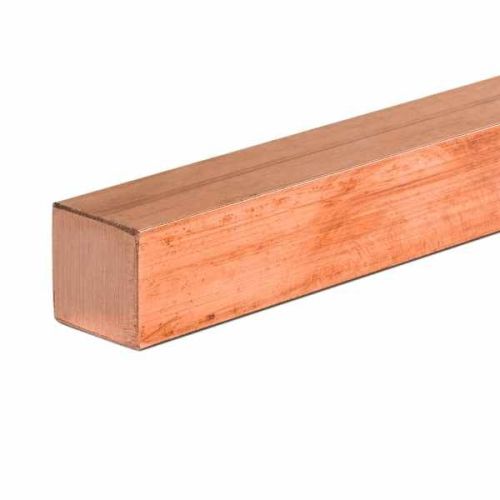 Copper square 6x6-40x40mm copper square bar 2.0065 square bar Cu-ETP Evek GmbH - 1