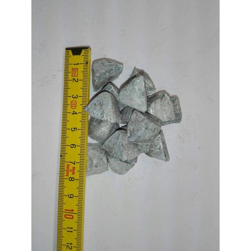 Zinc Zn purity 99.99% raw zinc pure metal element 30 pyramids 10gr-5kg