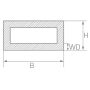 Square tube Steel tube Hollow profile Steel square tube dia 20x20x2 to 80x80x3
