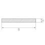 Stainless steel sheet strips 1.4571 flat bar 30x2mm-90x6mm cut-to-size strips