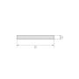 Copper sheet metal strips 2.0090 flat bar 30x2mm-90x6mm cut-to-size strips