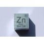 Zinc metal cube Zn 10x10mm polished 99.99% purity cube
