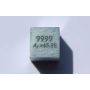 Zinc metal cube Zn 10x10mm polished 99.99% purity cube
