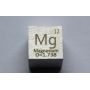 Magnesium Mg metal cube 10x10mm polished 99.95% purity cube