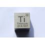 Titanium Ti metal cube 10x10mm polished 99,5% purity cube