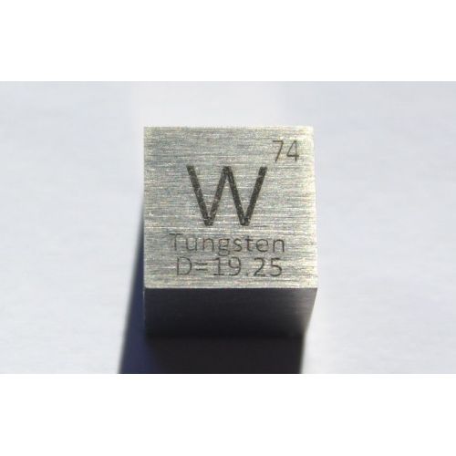 Tungsten W metal cube 10x10mm polished 99.95% purity cube