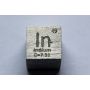 Indium In metal cube 10x10mm polished 99.995% purity cube