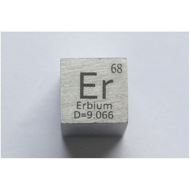 Erbium Er metal cube 10x10mm polished 99.9% purity cube