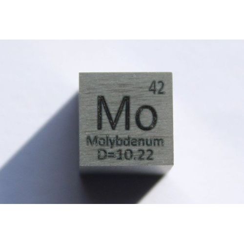 Molybdenum Mo metal cube 10x10mm polished 99.95% purity cube
